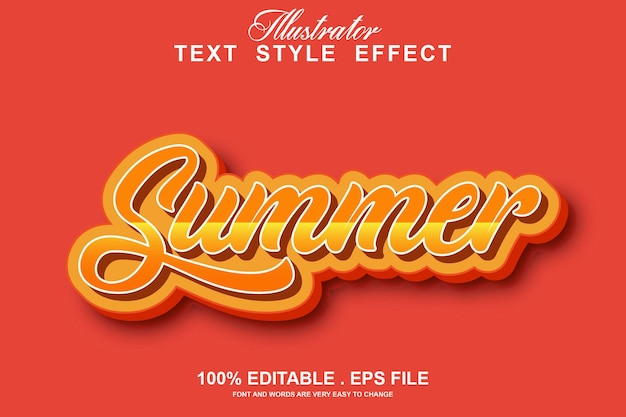 Classic text effect editable