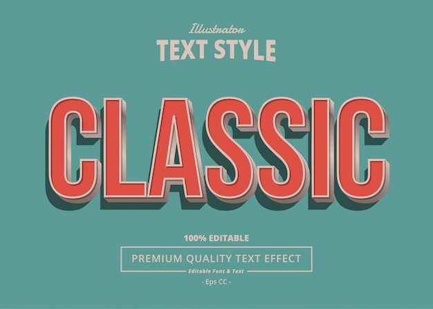 Classic Text Effect