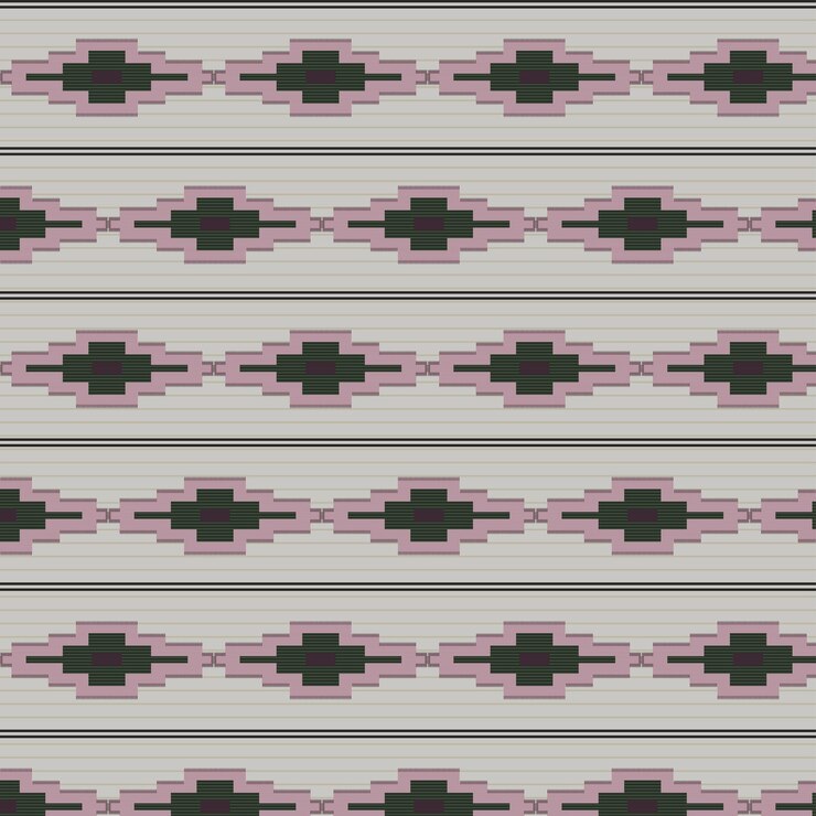 Vector classic thai pattern with flat design