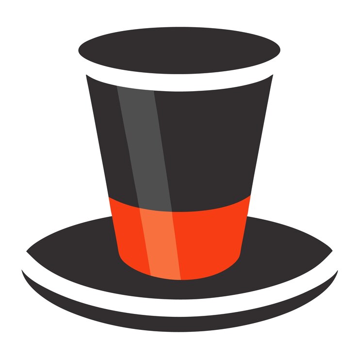 वेक्टर classic top hat illustration