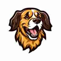 Vector a classic vector dog animal mascot logo