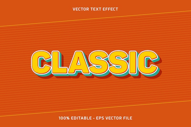 Premium Vector | Classic vector text effect