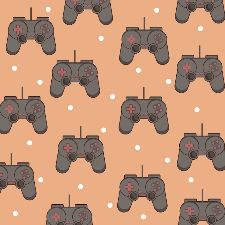 Vector classic videogames and console background