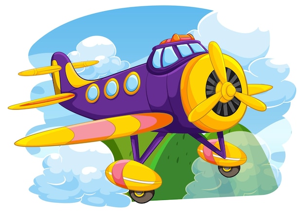 classic vintage aircraft flying in sky