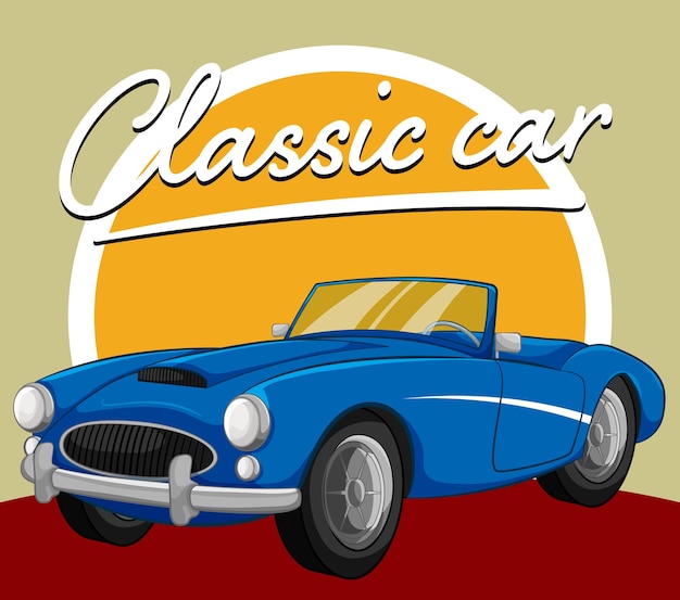 Classic Vintage Convertible Car