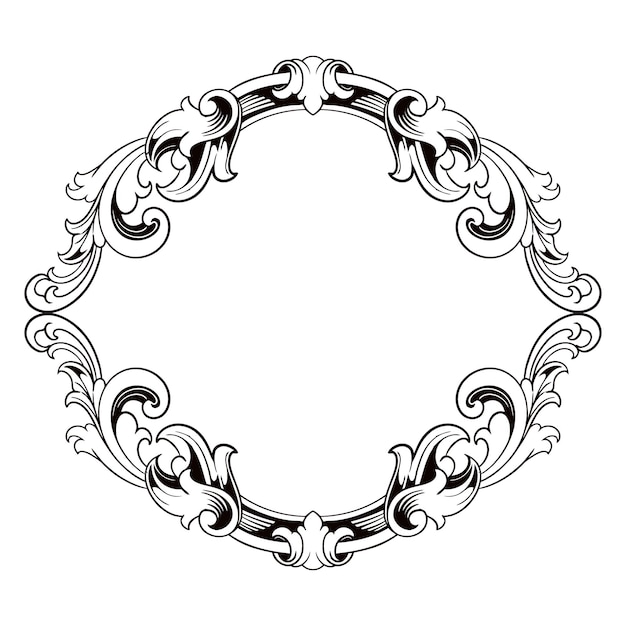 classic vintage ornament frame