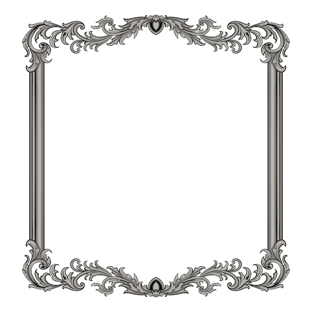 Vector classic vintage ornament frame