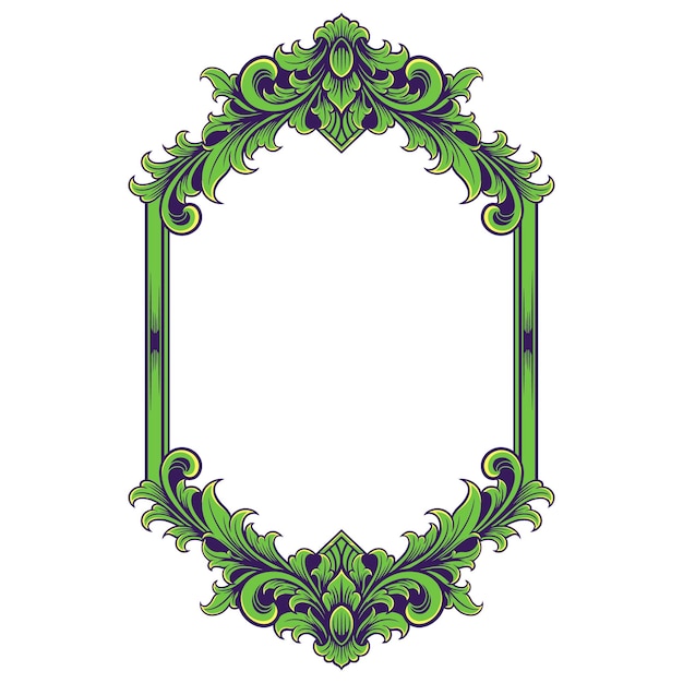 Classic vintage ornament frame