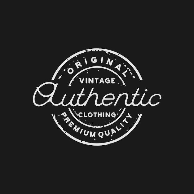 Classic Vintage Retro Label Badge logo design for cloth apparel