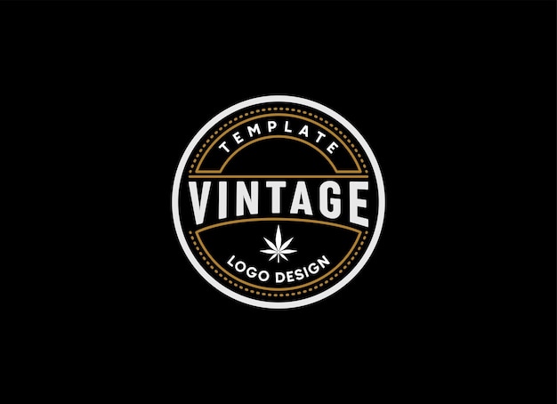 Дизайн логотипа classic vintage retro label badge для тканевой одежды