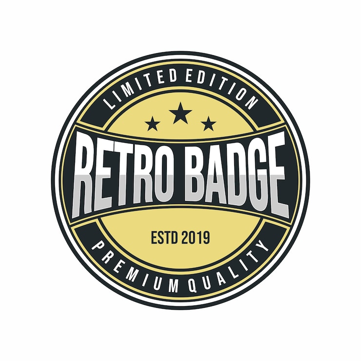Vector classic vintage retro label badge logo design