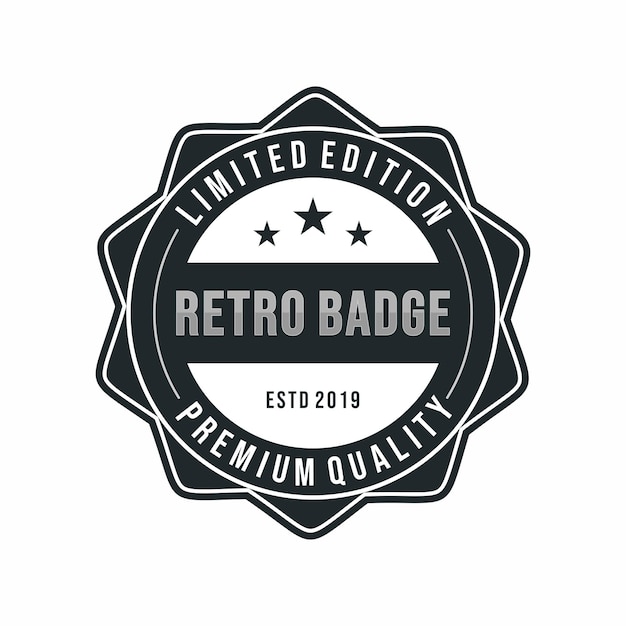 Vector classic vintage retro label badge logo ontwerp