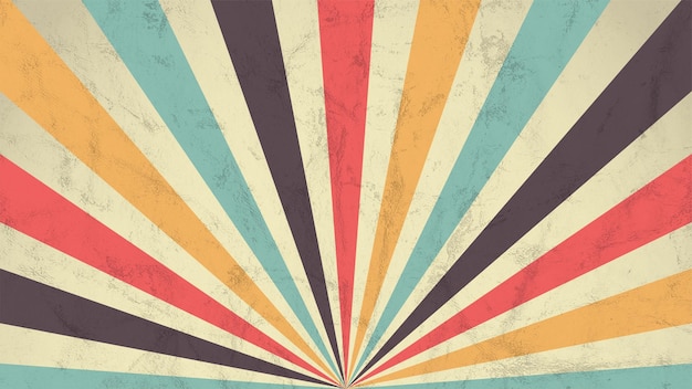 Vector classic vintage sunburst rays background