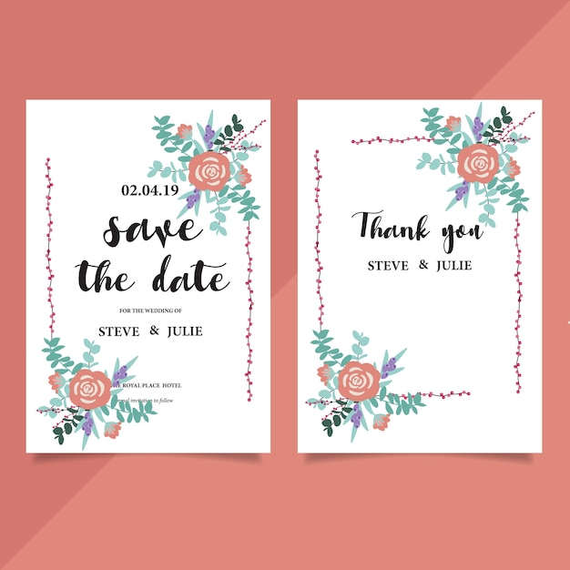 classic wedding card
