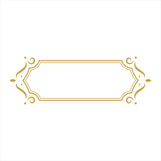 Vector classic wedding frame ornament luxury