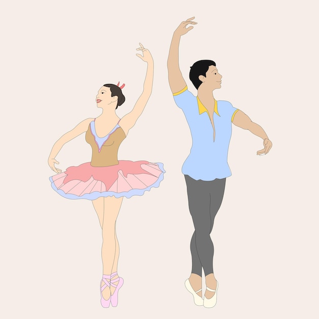 Vector classical ballet steps