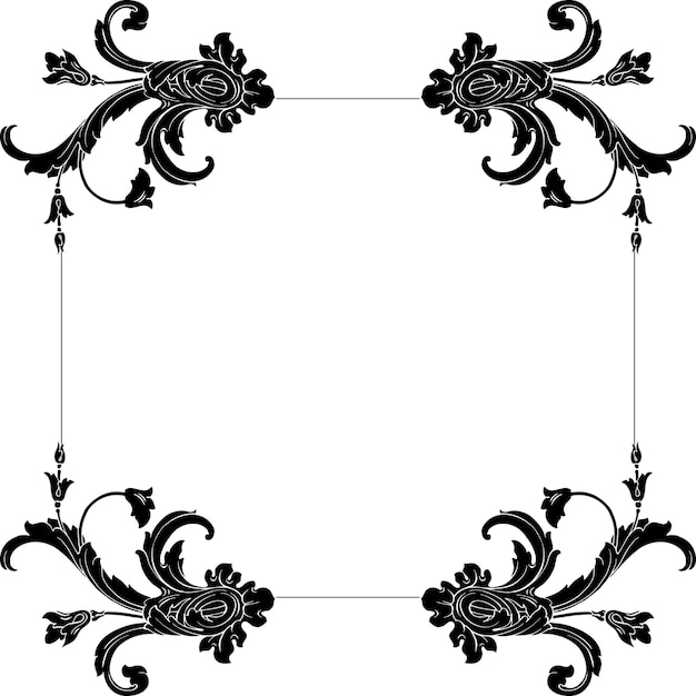 Vector classical baroque   set of vintage elements for design. decorative design element filigree calligraphy  .