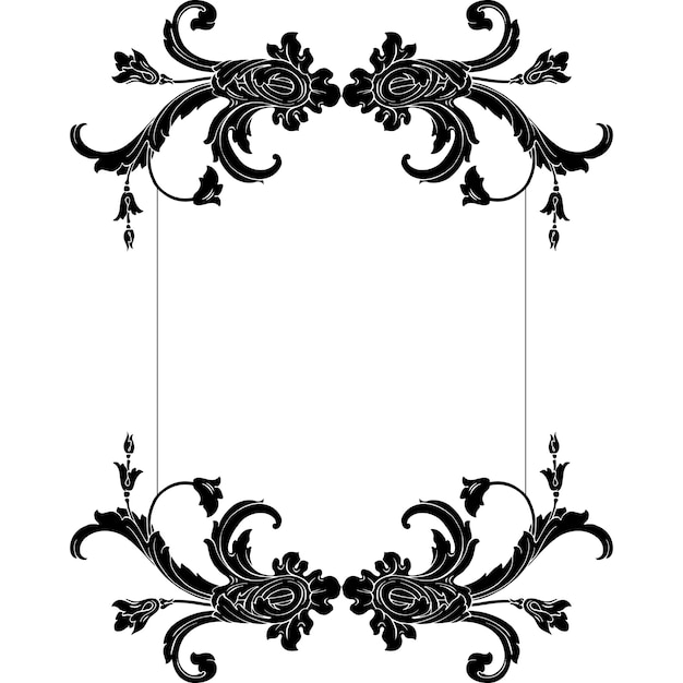 Classical baroque   set of vintage elements for design. decorative design element filigree calligraphy  .