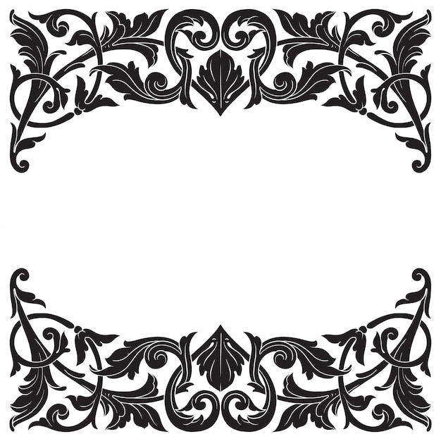 Vector classical baroque   of vintage element  . decorative design element filigree calligraphy  .