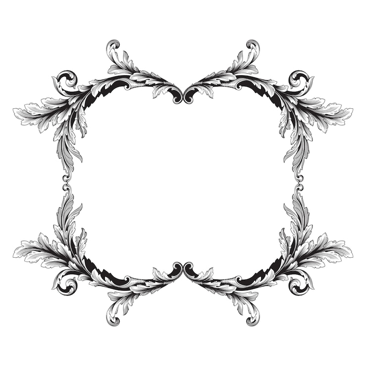Vector classical baroque   of vintage element  . decorative design element filigree calligraphy  .