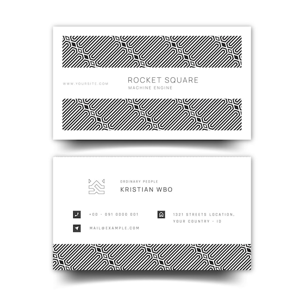 Vector classical business card template