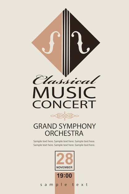 classical concert poster