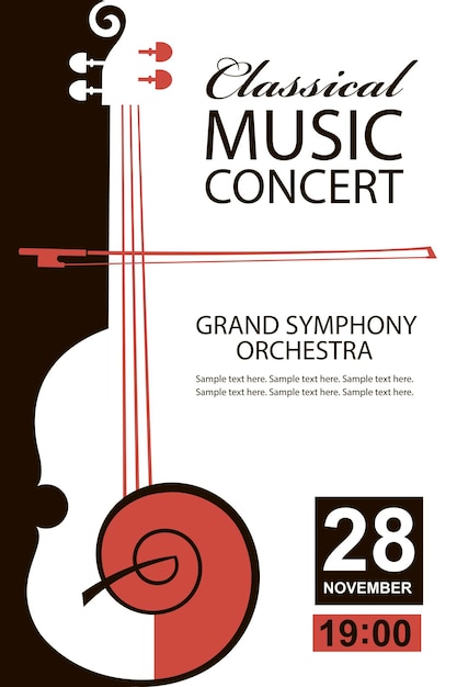 Classical concert poster