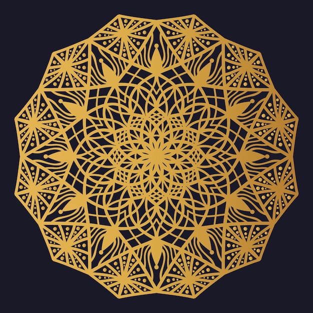 classical golden mandala