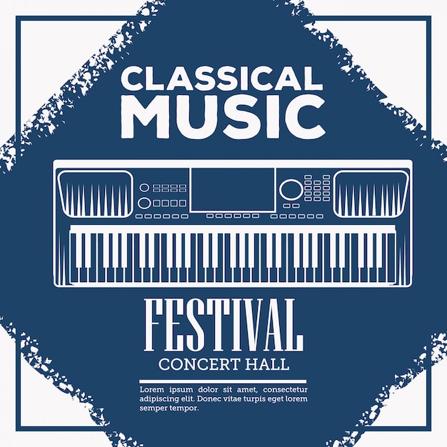 Classical music festival flyer