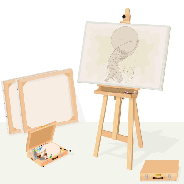 Classical Painting Study vector