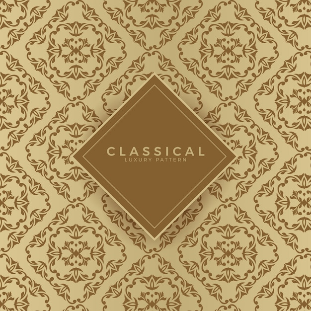 Vector classical seamless luxury pattern