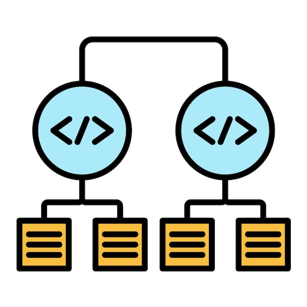 Vector classification flat illustration