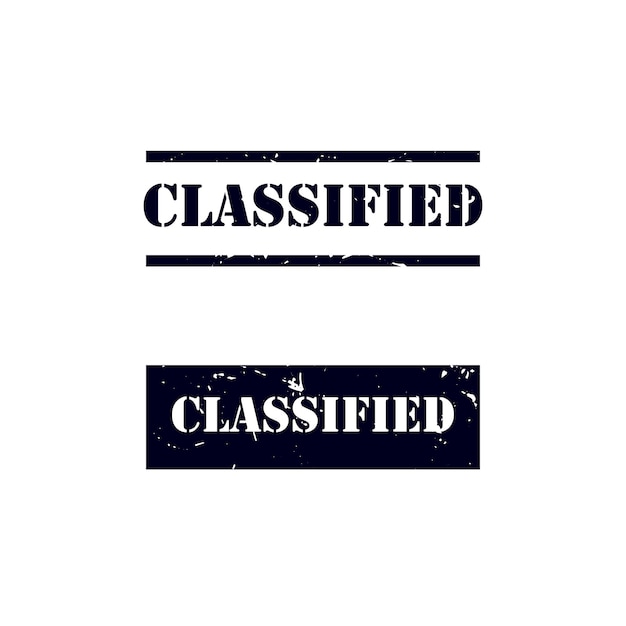 classified stamp seal label