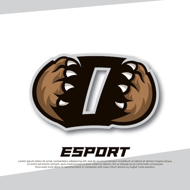 Claw Esport 로고 문자 O Tiger Esport 로고 Bear Claw Esport Fox Esport 로고 Coyote Esport 로고