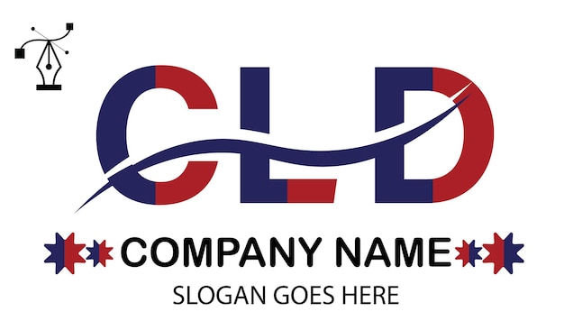 Vector cld letter logo