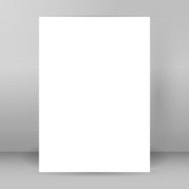 Vector clean blank effect 3d paper page01