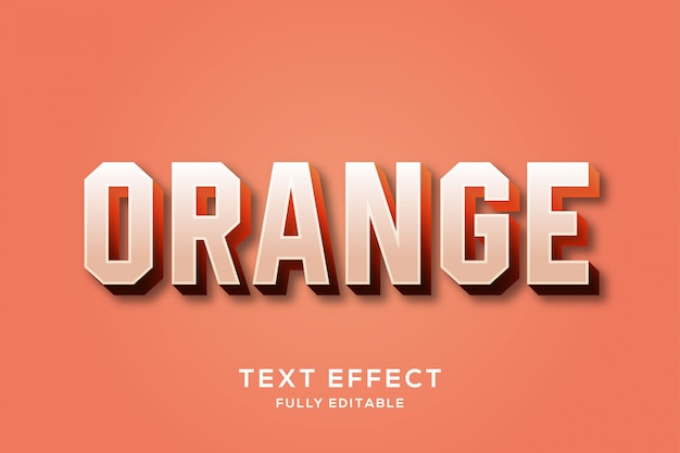 Clean bold retro text effect