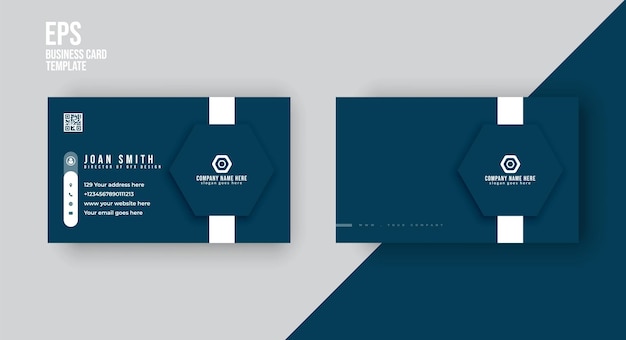 Clean business card design