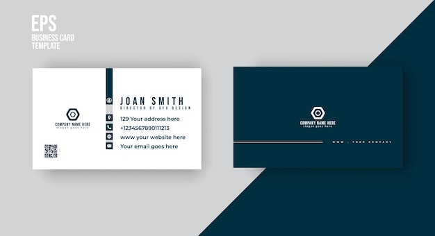 Clean business card design