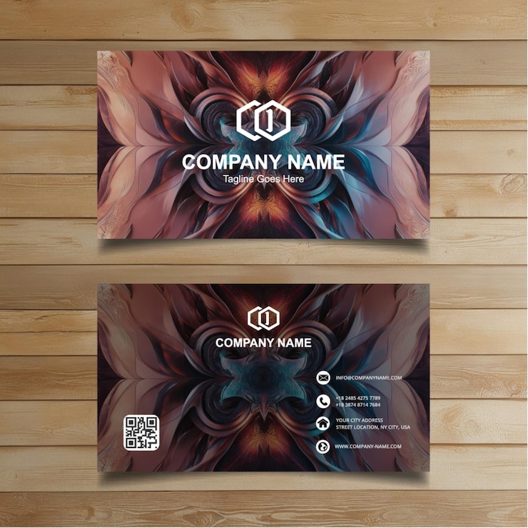 Vector clean business card template