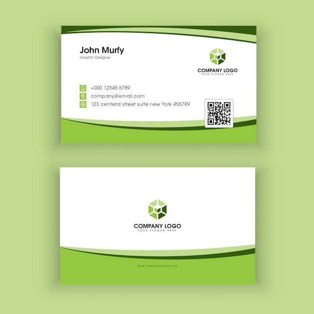 Clean business card template