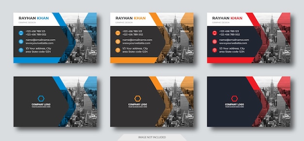 Clean business card template