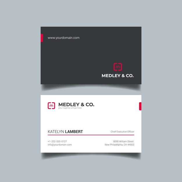 Clean business card