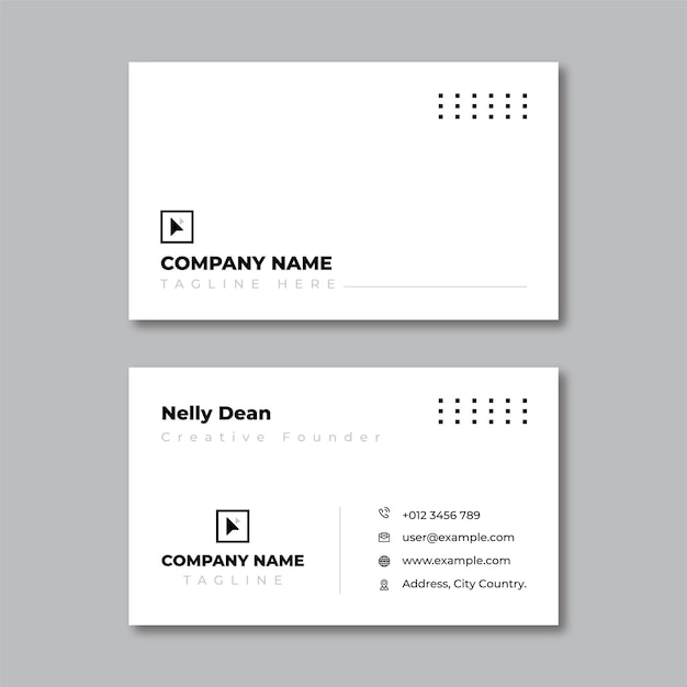 Clean &amp; Creative Business Card Template Layout