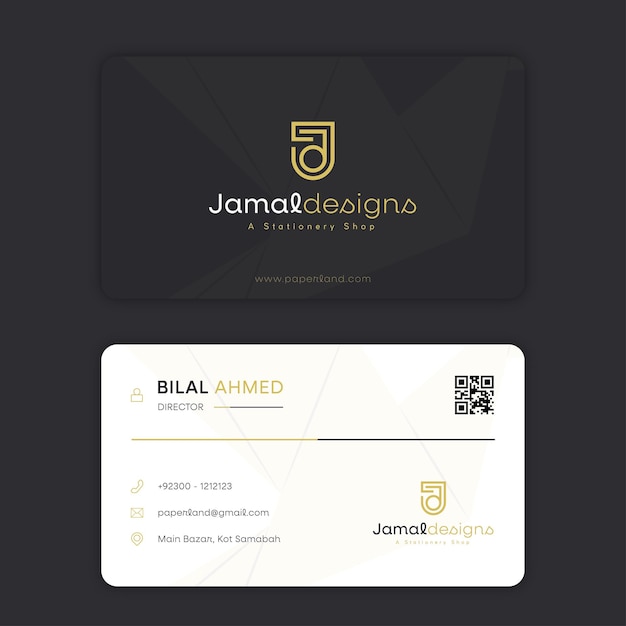 Clean and creative business card