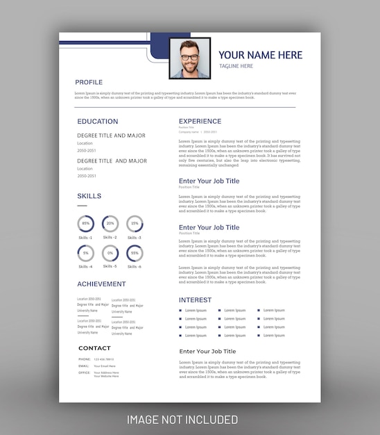clean cv resume design