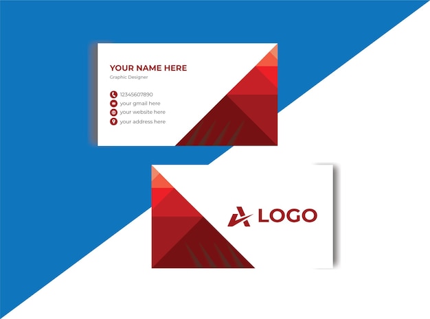 Clean design business card layout