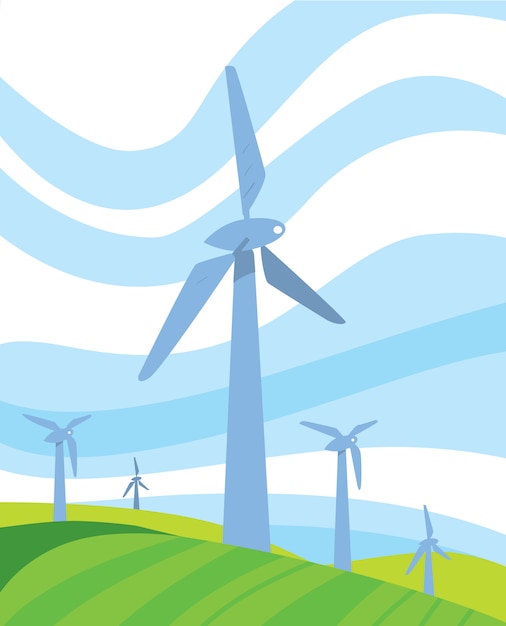 Vector clean energy background