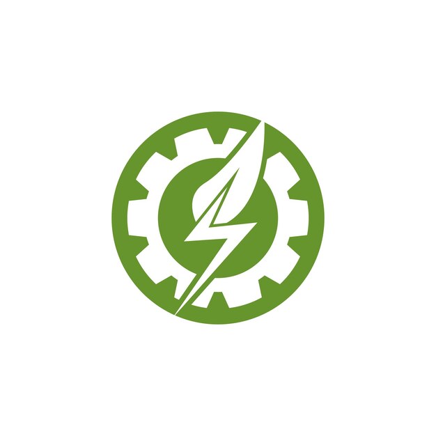 Vector clean energy eco green leaf vector illustration