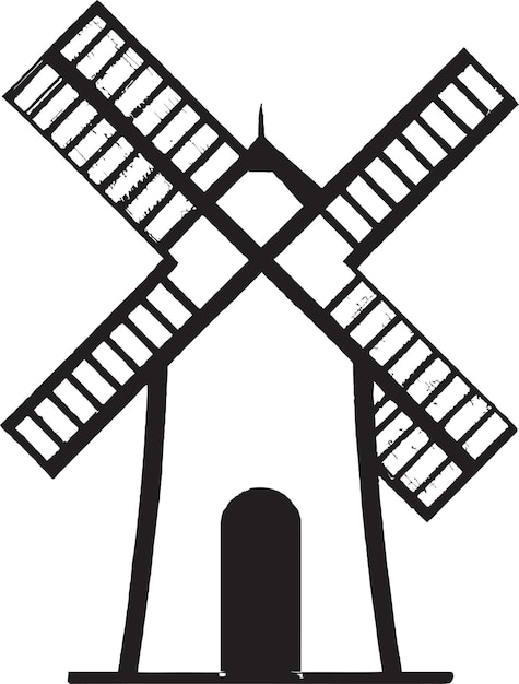 Clean energy windmill vector design